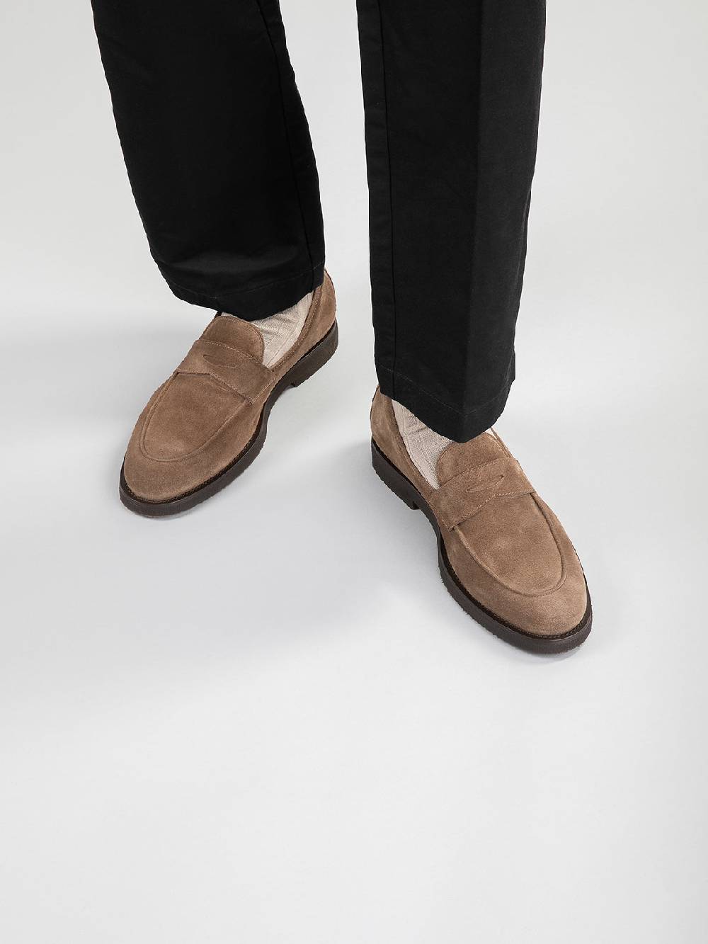 Officine Creative OPERA FLEXI 101 Mocassini Penny in Camoscio Marrone 2025