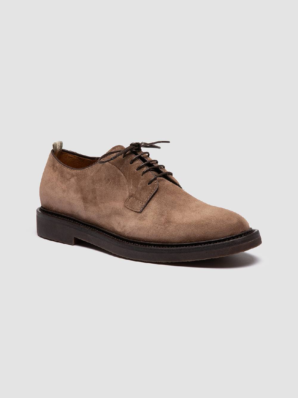 Officine Creative HOPKINS FLEXI 201 Derby in Pelle Scamosciata Tortora Nuovo