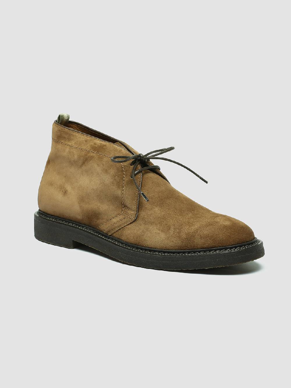 Officine Creative HOPKINS FLEXI 202 Stivali Chukka in Camoscio Marrone Qualità