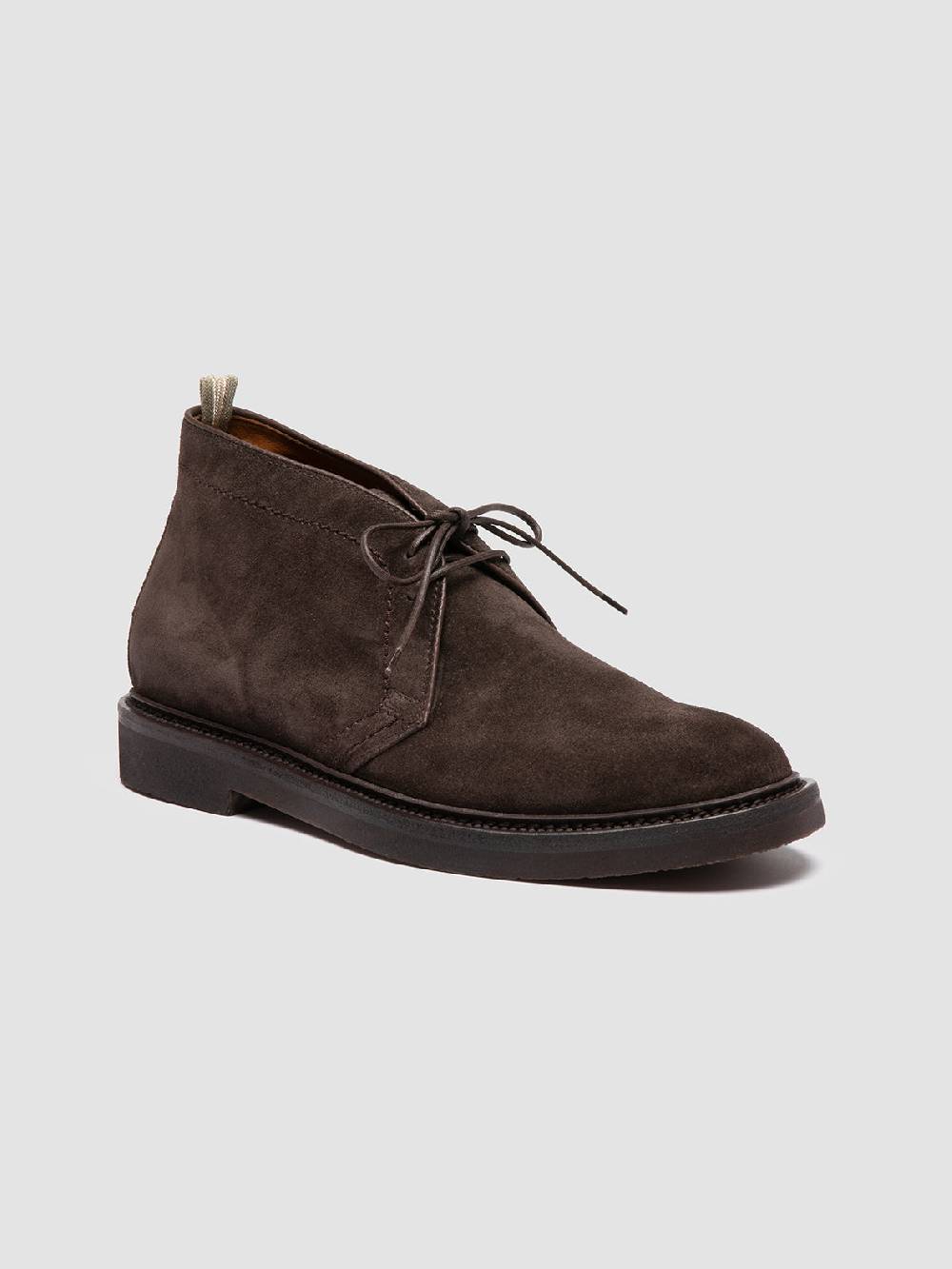 Officine Creative HOPKINS FLEXI 202 Stivali Chukka in Pelle Scamosciata Marrone Vendita