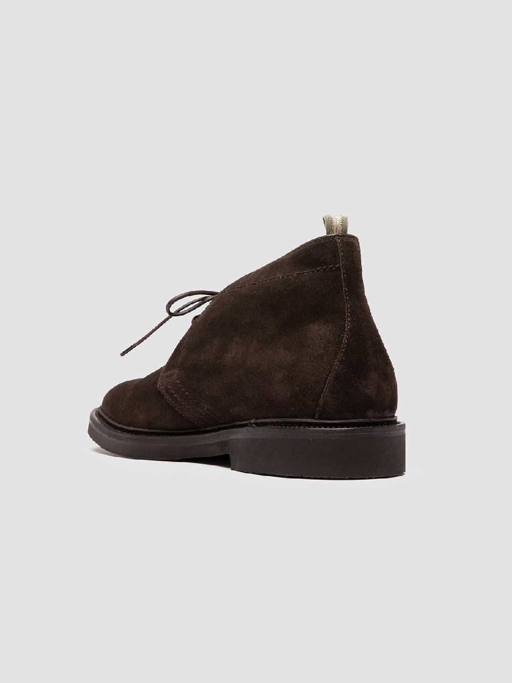 Officine Creative HOPKINS FLEXI 202 Stivali Chukka in Pelle Scamosciata Marrone Vendita
