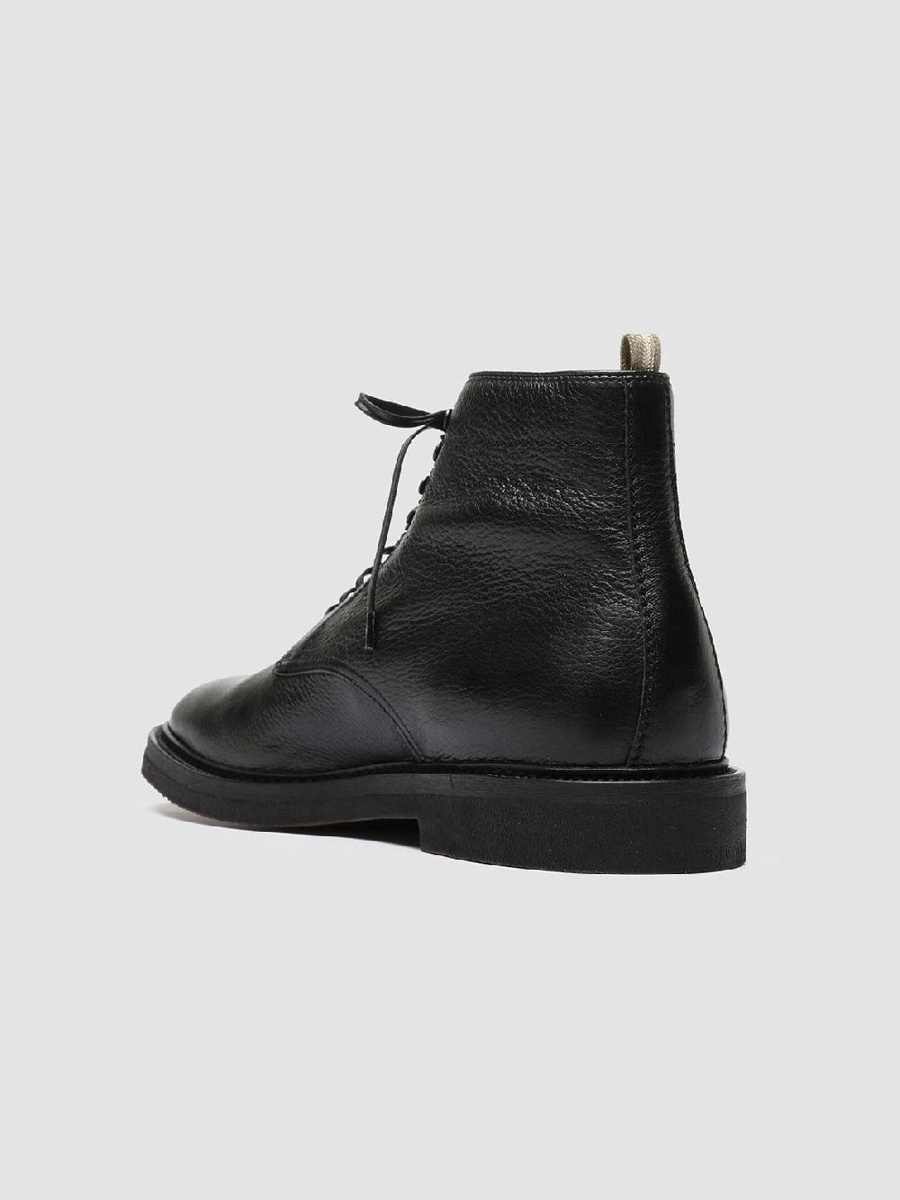 Officine Creative HOPKINS FLEXI 203 Stivaletti Stringati in Pelle Nera Promozione