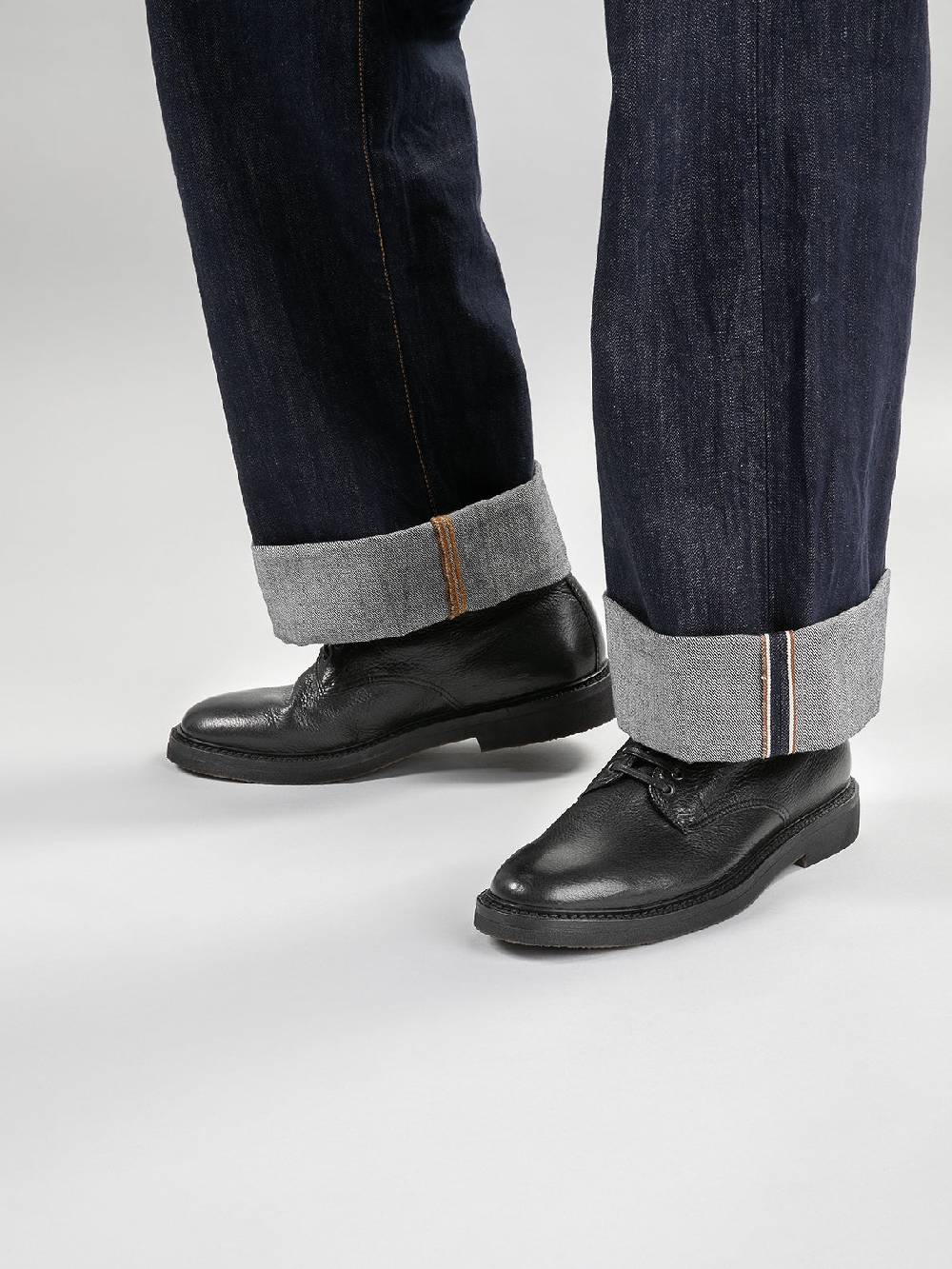 Officine Creative HOPKINS FLEXI 203 Stivaletti Stringati in Pelle Nera Promozione