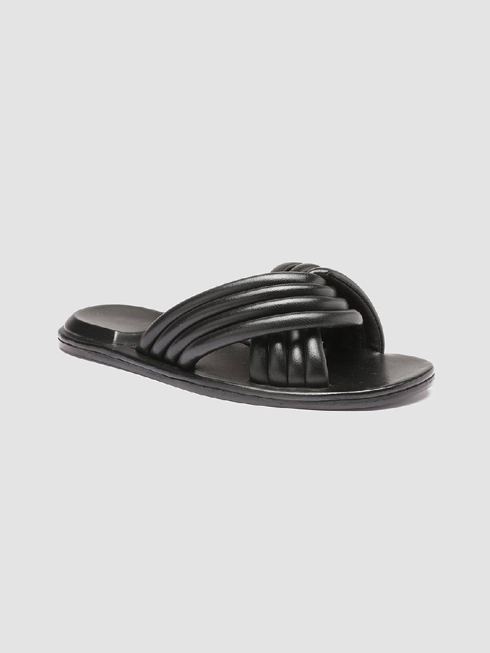 Officine Creative CYBILLE 004 Sandali in Pelle Nera Pezzi Unici