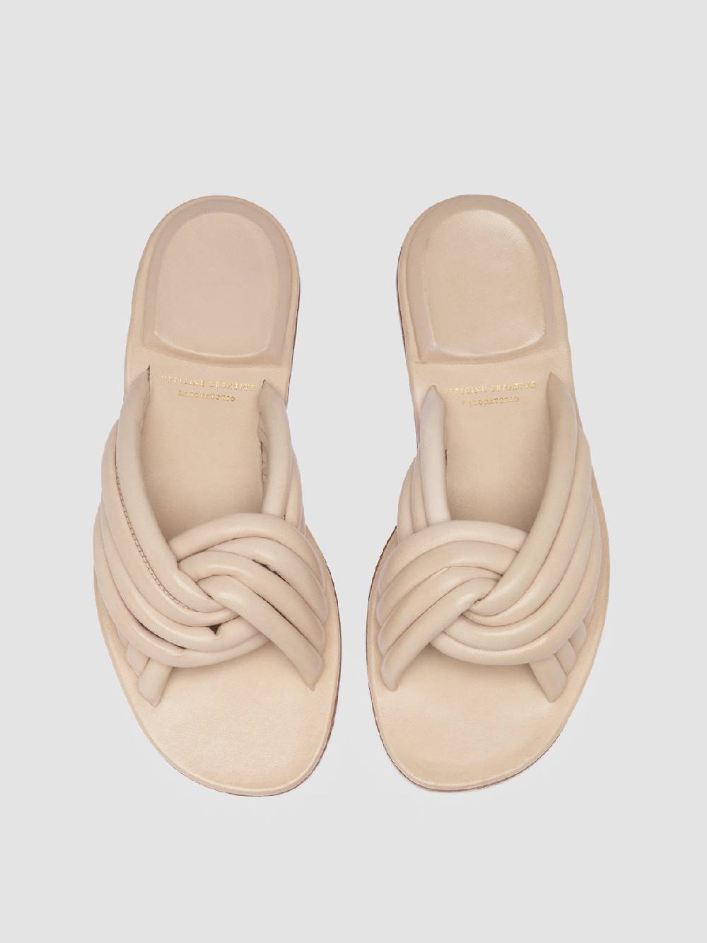 Officine Creative CYBILLE 004 Sandali in Pelle Bianca Negozi Online