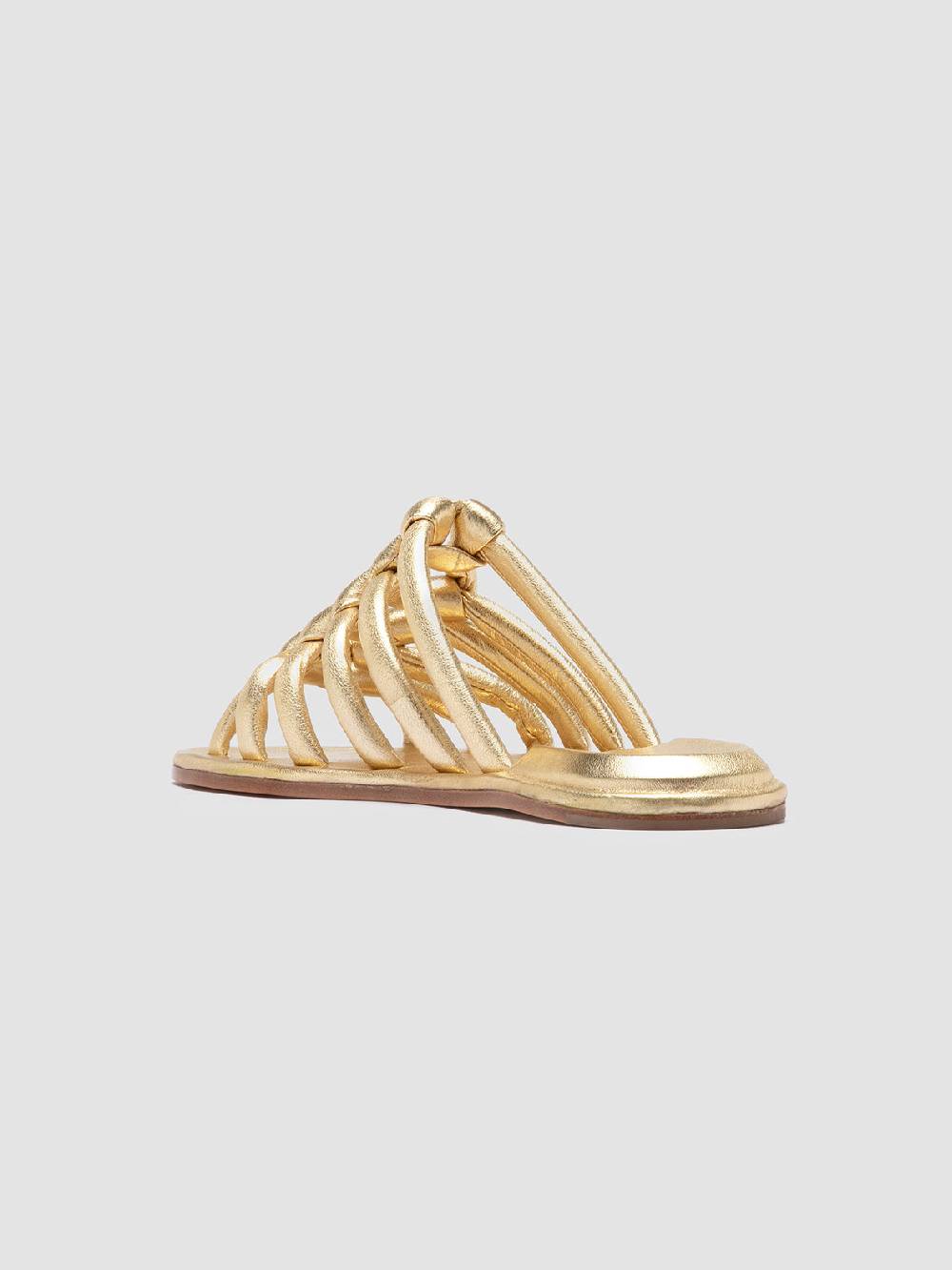 Officine Creative CYBILLE 016 Sandali Slide in Pelle Oro Shopping Online