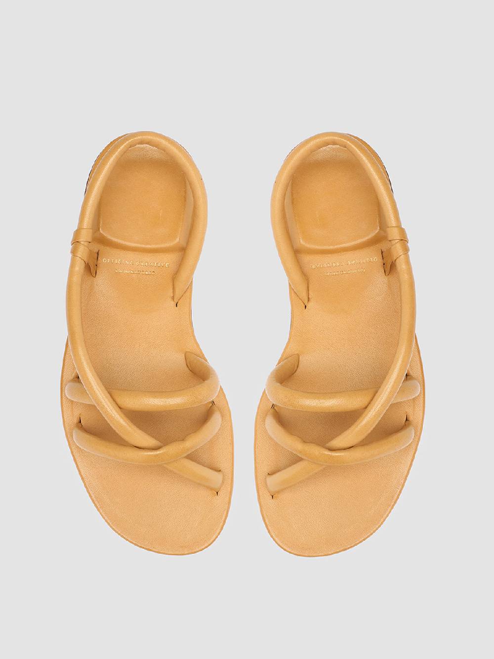 Officine Creative CYBILLE 003 Sandali in Pelle gialla Prezzo Ridotto