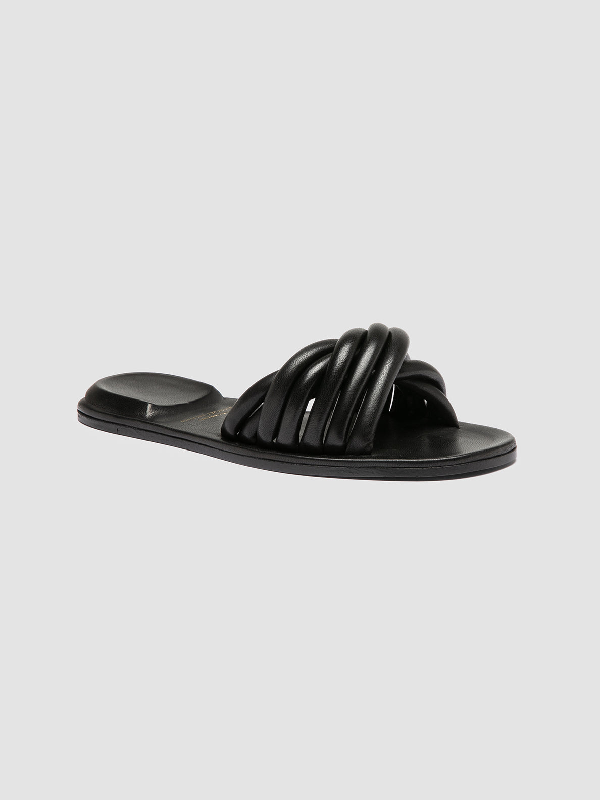 Officine Creative CYBILLE 006 Sandali in Pelle Nera Sottocosto