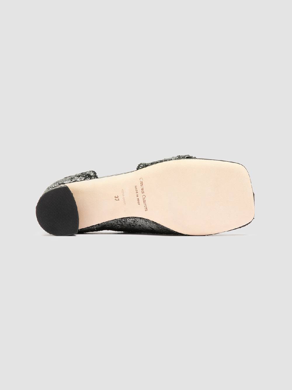 Officine Creative TESSA 009 Silver Leather Mule Sandals Convenienza
