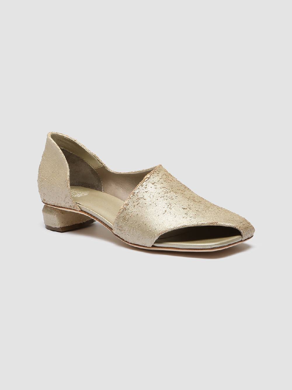 Officine Creative TESSA 009 Gold Leather Mule Sandals Novità