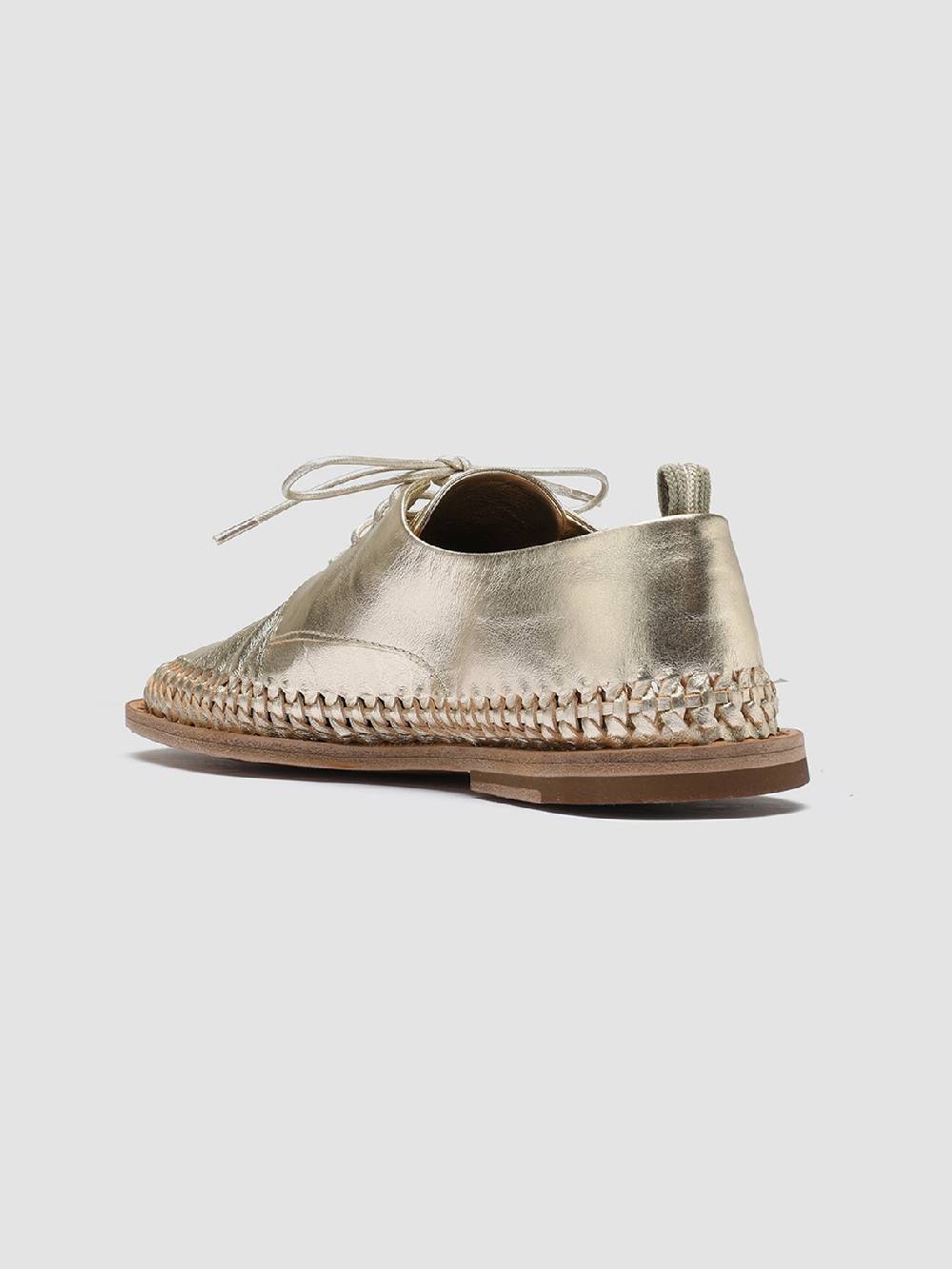 Officine Creative MABELLE 001 Derby in Pelle Argento Presa