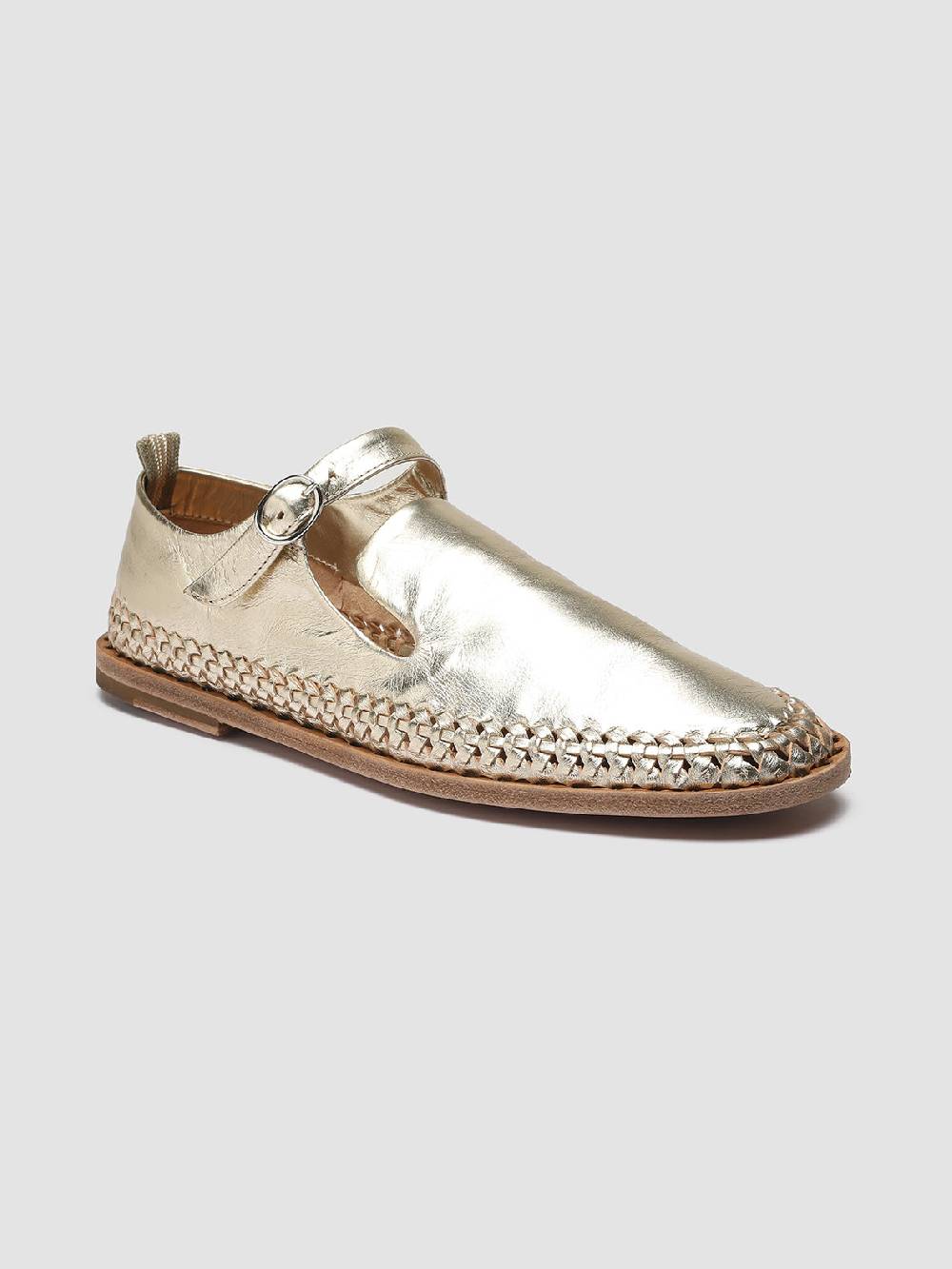 Officine Creative MABELLE 003 Mary Jane in Pelle Tortora Economico