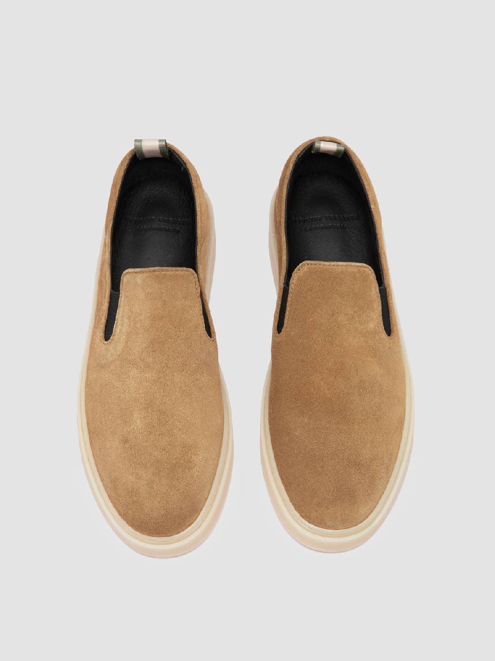 Officine Creative MUSKRAT 102 Sneaker Slip-On in Pelle Tortora Saldi