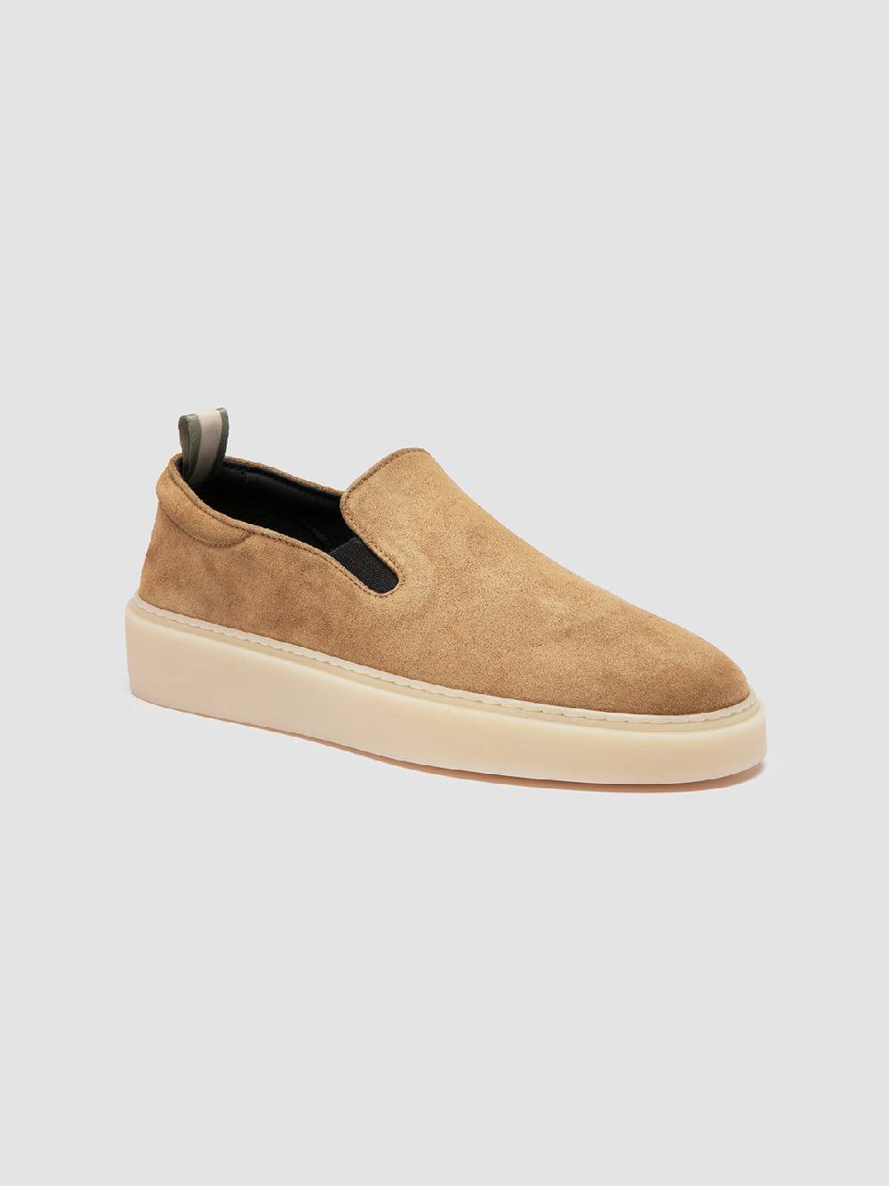 Officine Creative MUSKRAT 102 Sneaker Slip-On in Pelle Tortora Saldi