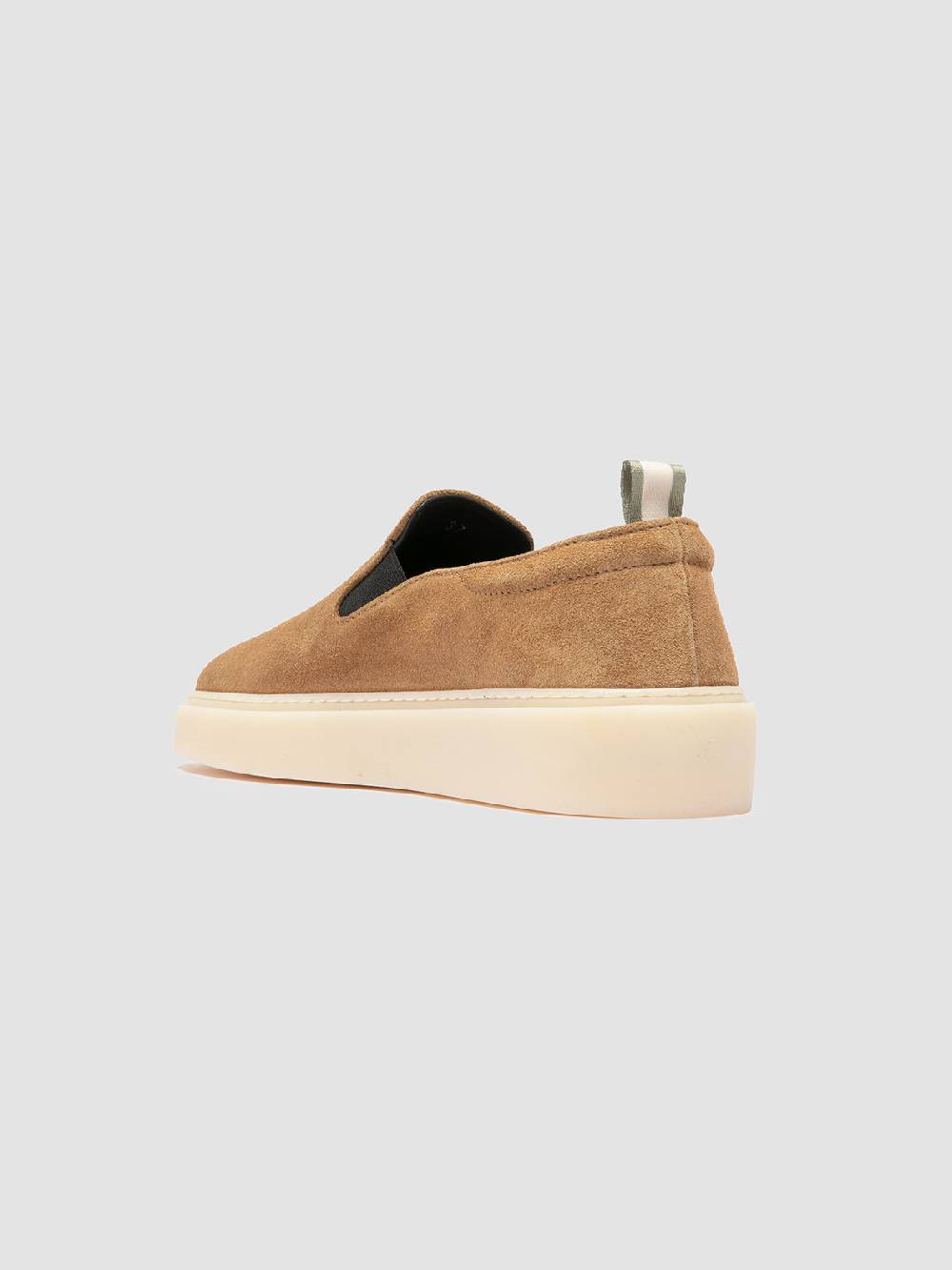 Officine Creative MUSKRAT 102 Sneaker Slip-On in Pelle Tortora Saldi