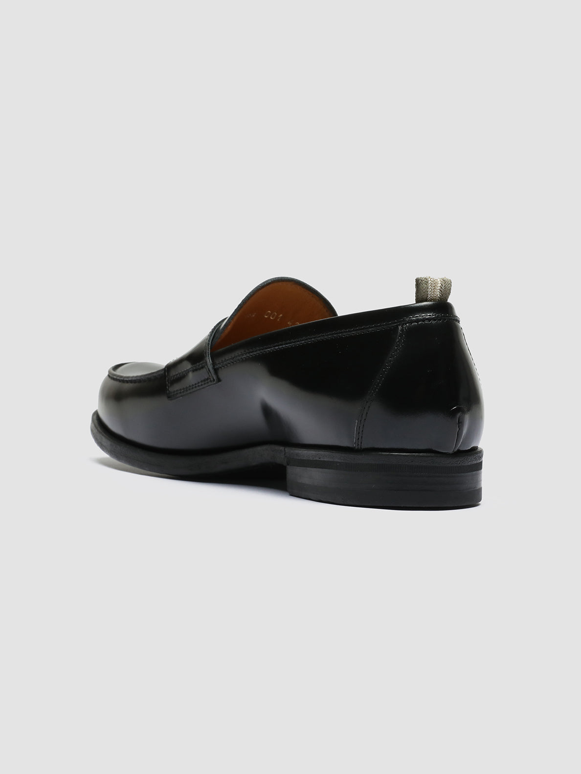 Officine Creative VINE 001 Mocassini in Pelle Nera Vendita Calda