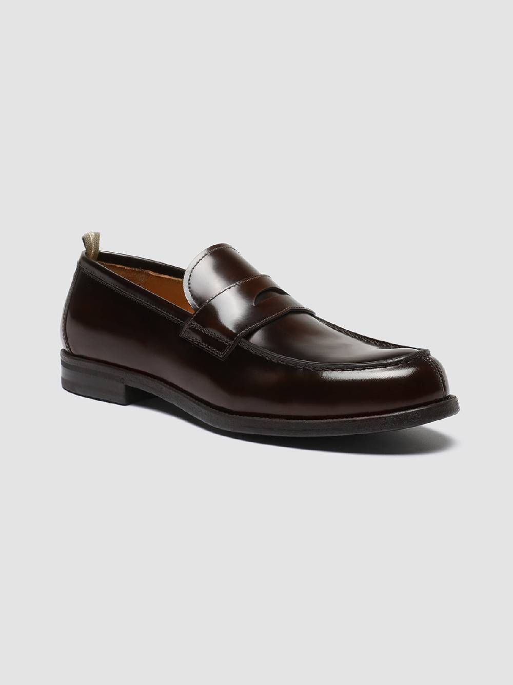Officine Creative VINE 001 Mocassini in Pelle Marrone Vendita Economica