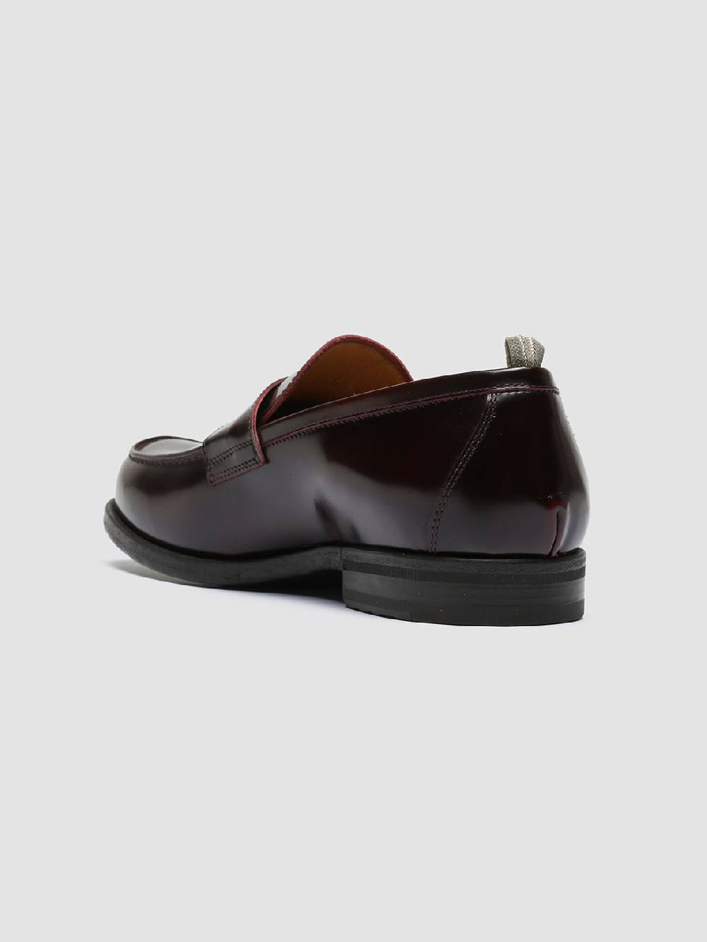 Officine Creative VINE 001 Mocassini in Pelle Bordeaux Saldi Di Fabbrica