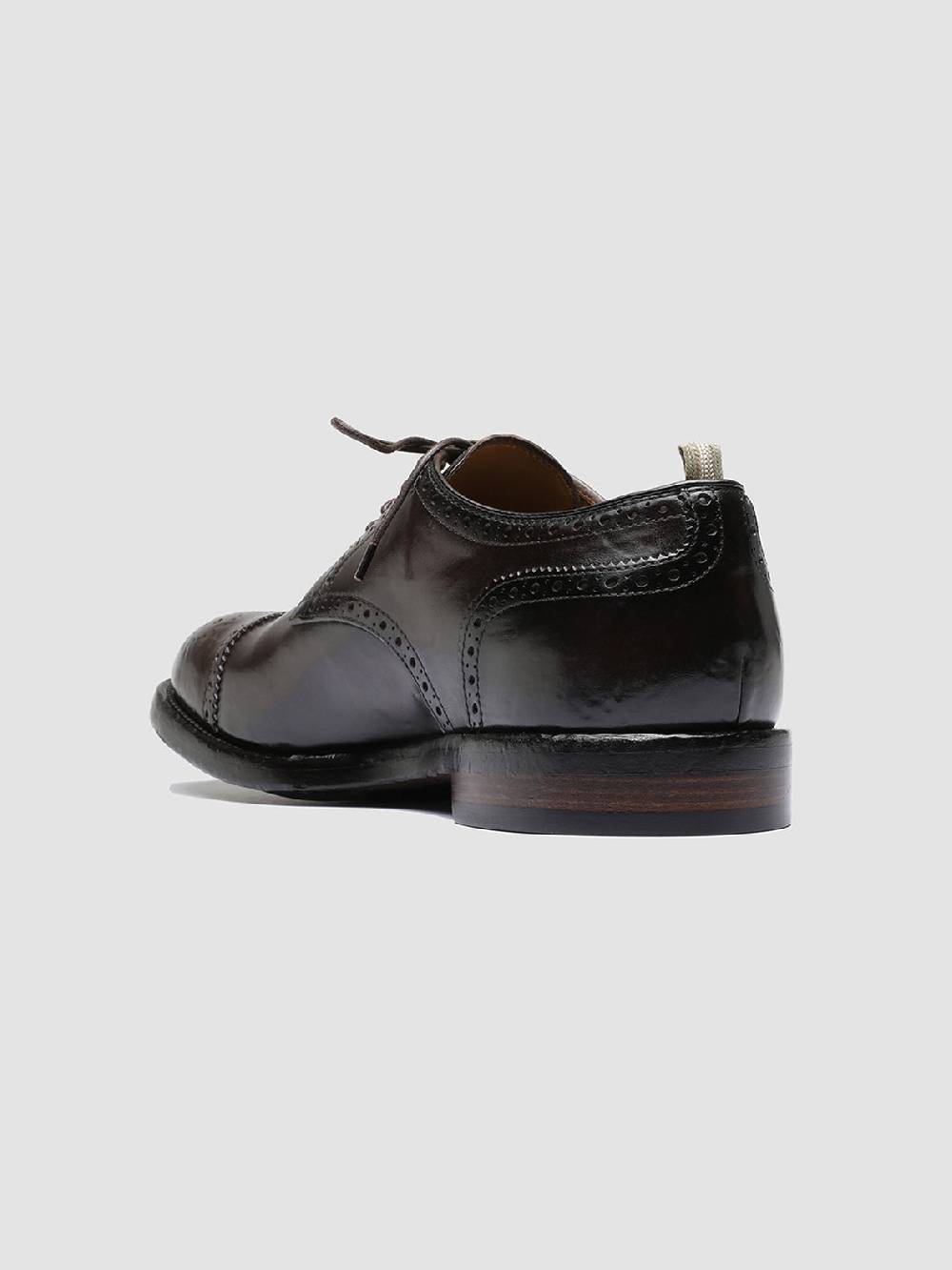 Officine Creative TEMPLE 003 Scarpe Derby in Pelle Marrone Vendite Flash