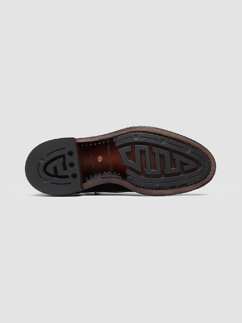 Officine Creative TEMPLE 003 Scarpe Derby in Pelle Marrone Vendite Flash