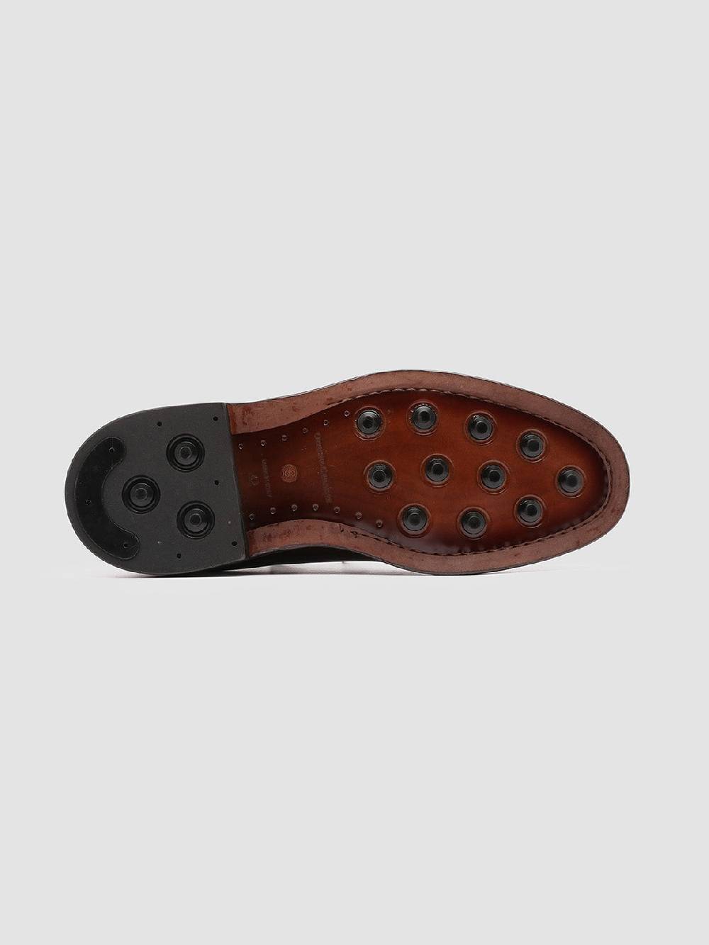 Officine Creative HOPKINS 003 Derby in Pelle Marrone In Saldo