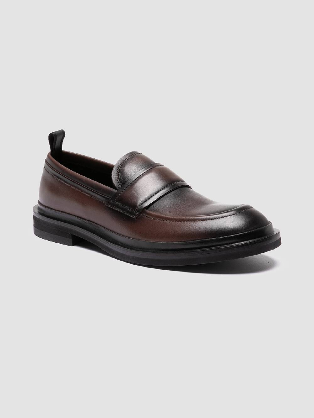 Officine Creative MAJOR 003 Mocassini Penny in Pelle Marrone Moda