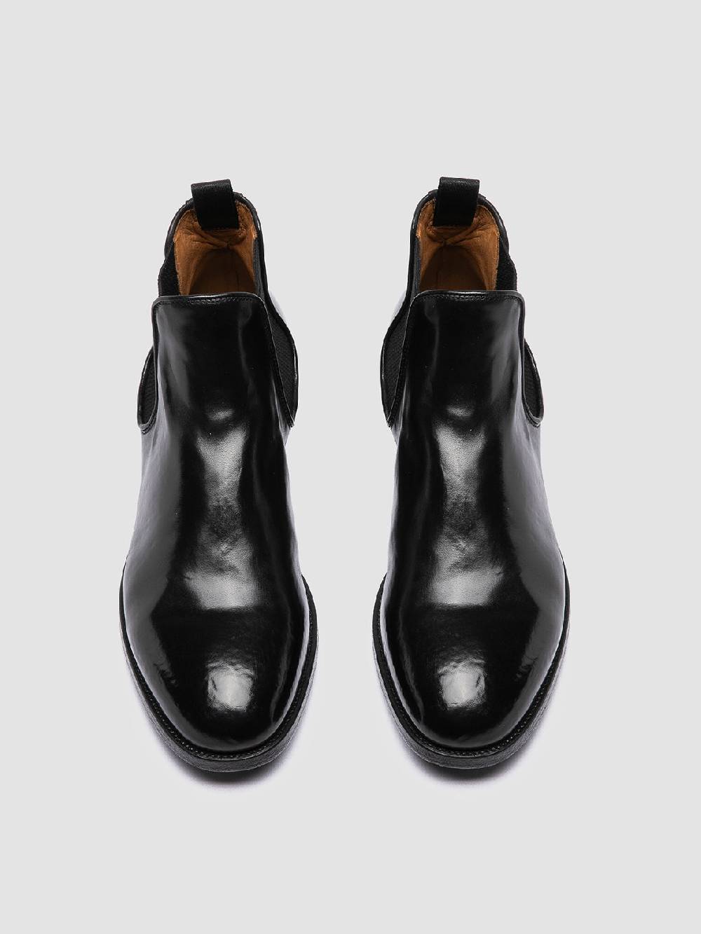 Officine Creative VANDERBILT CAOU 012 Stivali Neri in Pelle Italy