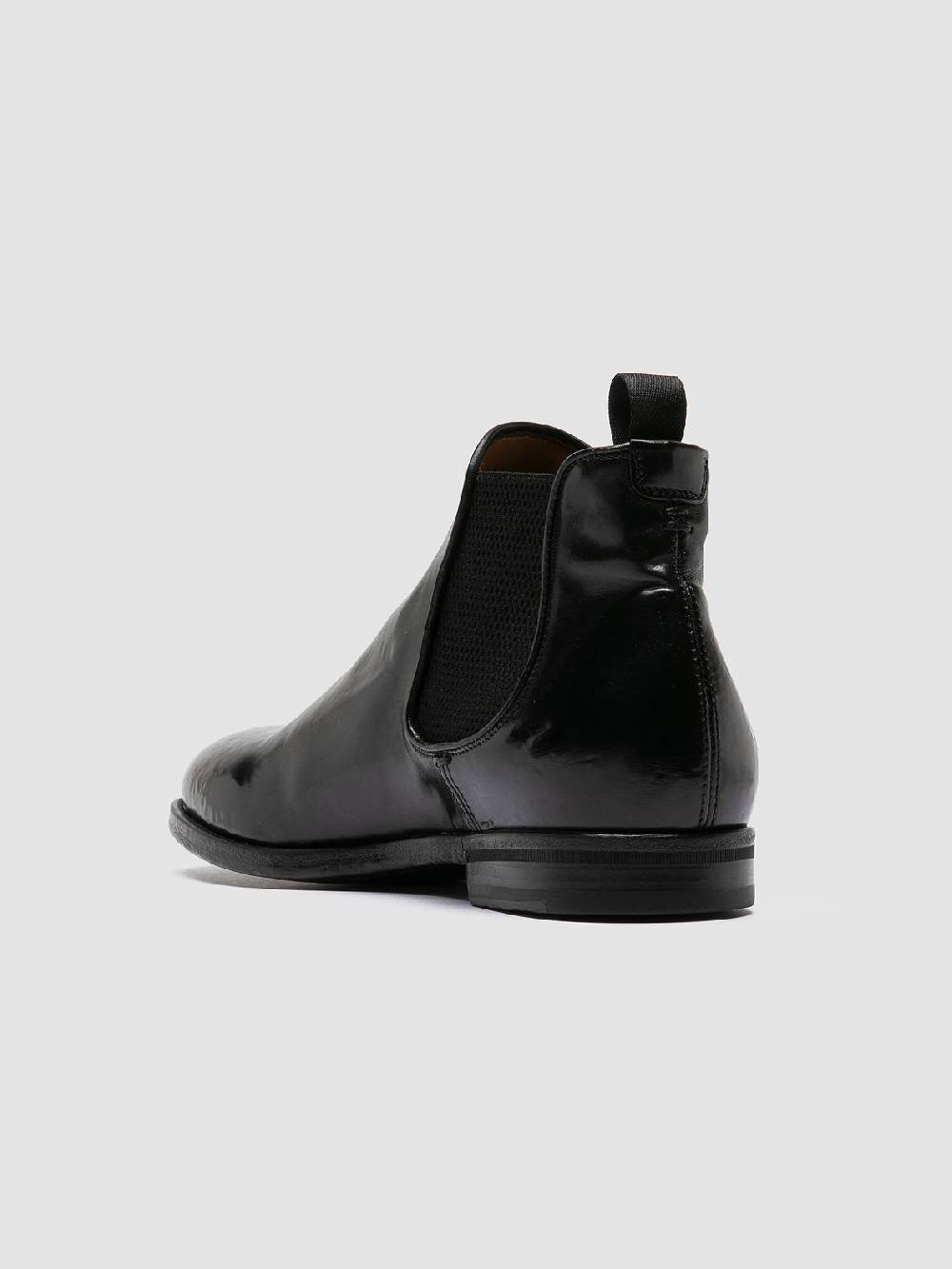 Officine Creative VANDERBILT CAOU 012 Stivali Neri in Pelle Italy
