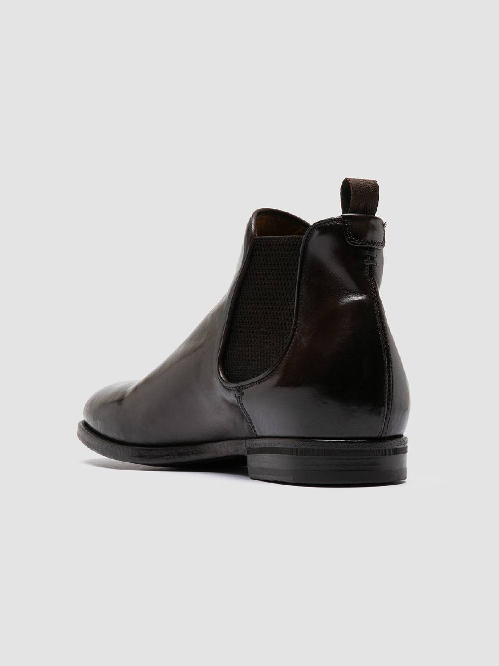 Officine Creative VANDERBILT CAOU 012 Stivali Marrone Scuro in Pelle Italia