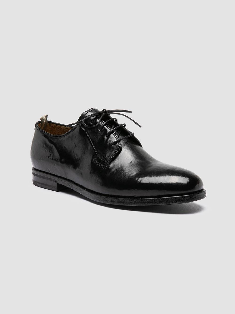 Officine Creative VANDERBILT CAOU 013 Scarpe Derby Nere in Pelle 2025