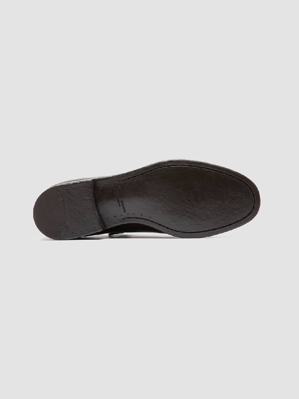 Officine Creative VANDERBILT CAOU 013 Scarpe Derby Marrone Scuro in Pelle In Linea