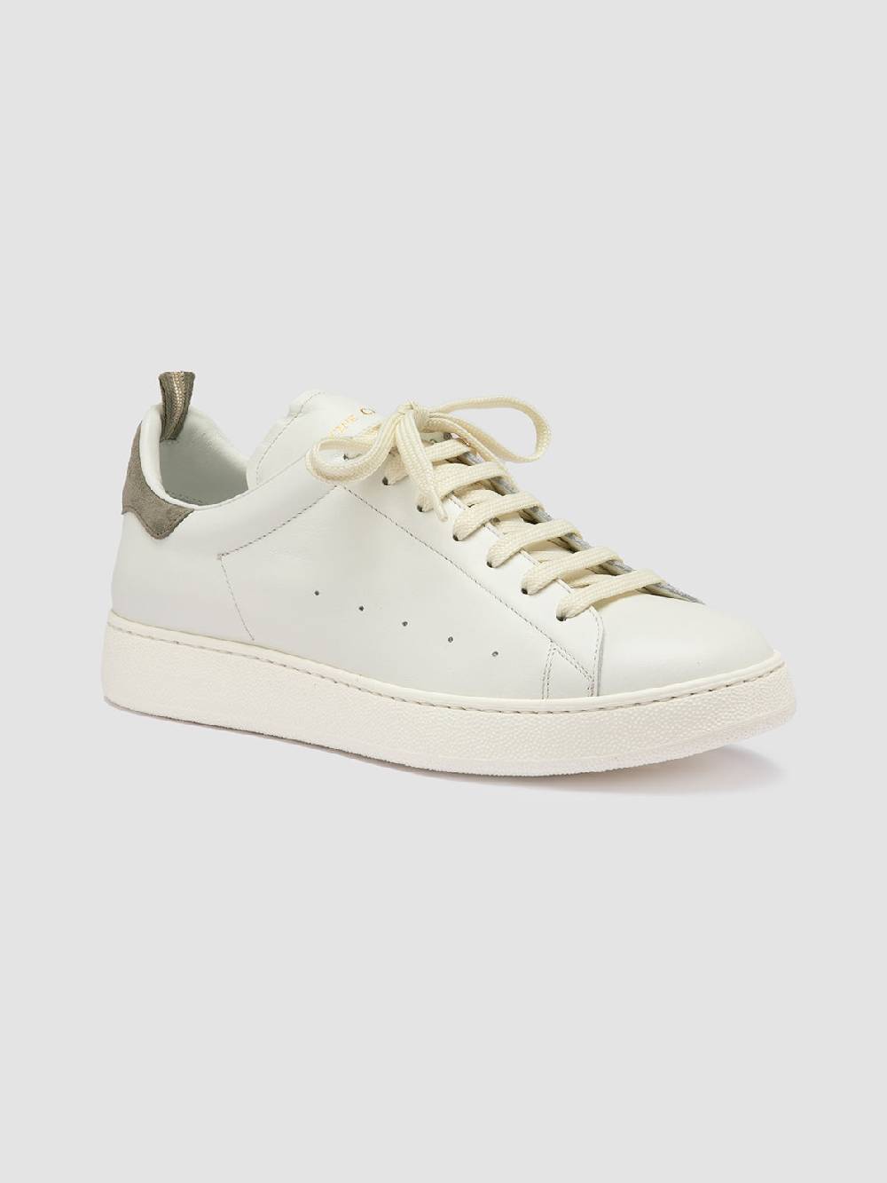 Officine Creative MOWER 002 Sneakers Basse in Pelle e Camoscio Bianca Nuovo