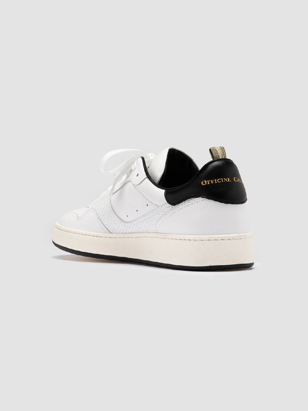Officine Creative MOWER 016 Sneakers Basse in Pelle Bianca Soddisfazione Garantita