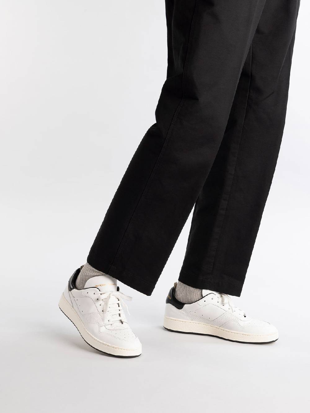 Officine Creative MOWER 016 Sneakers Basse in Pelle Bianca Soddisfazione Garantita