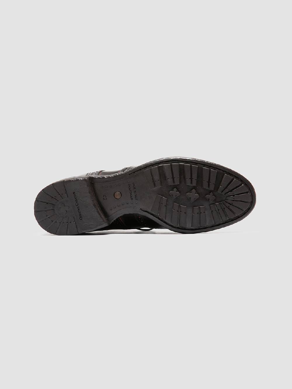 Officine Creative PRINCE 609 Derby in Pelle Marrone Consegna Veloce