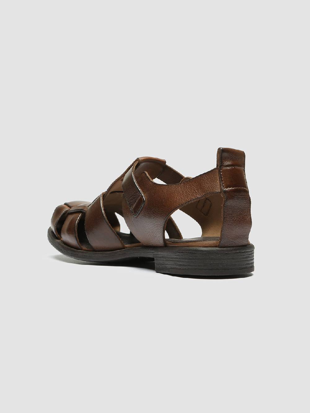 Officine Creative CHRONICLE 145 Sandali in Pelle Marrone Promozione Limitata