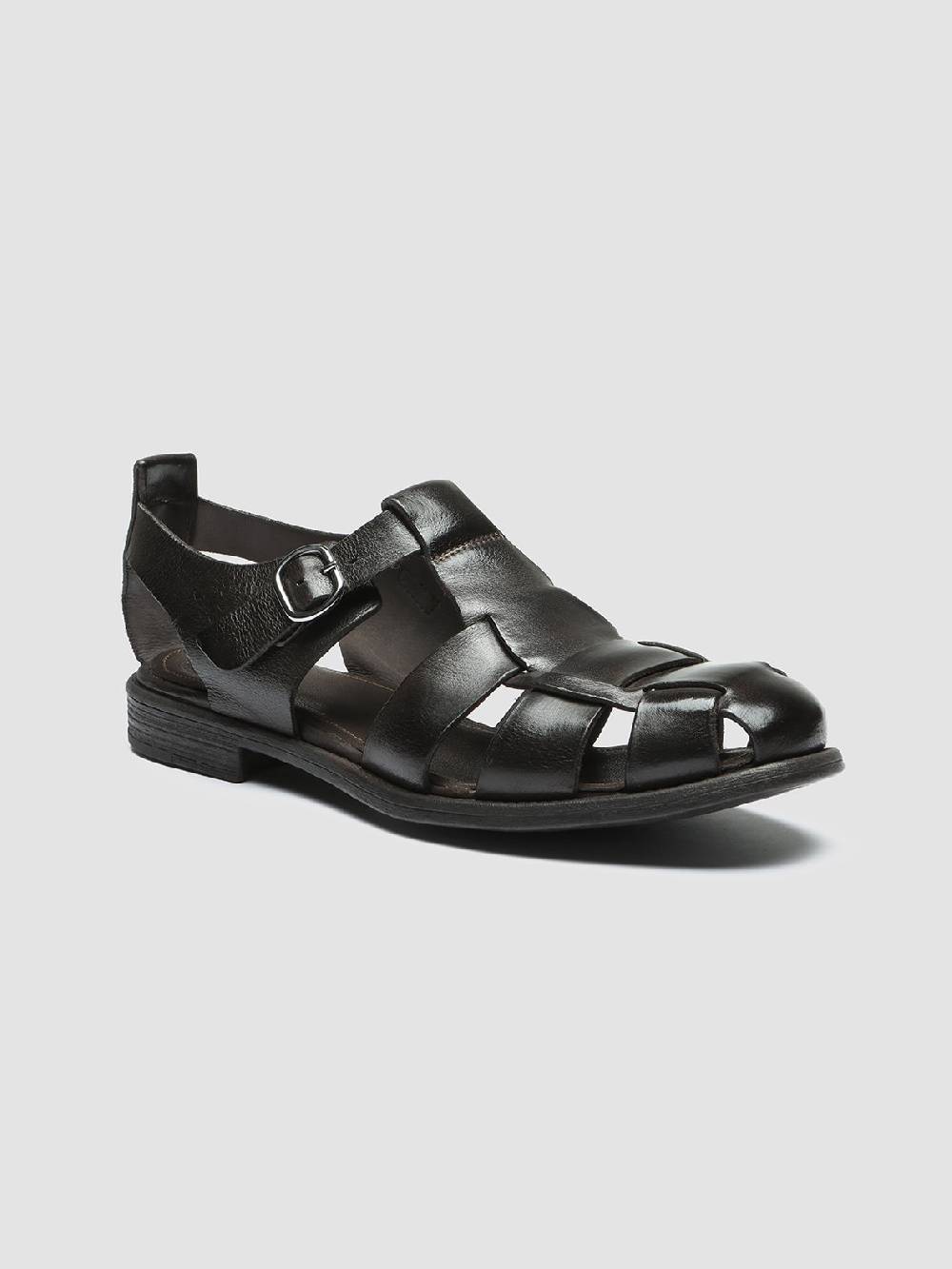 Officine Creative CHRONICLE 145 Sandali in Pelle Marrone Fino Al -60%