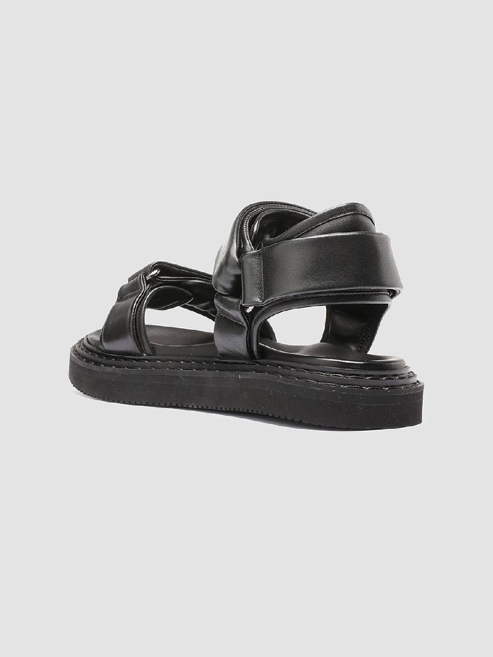 Officine Creative IOS 002 Sandali in Pelle Nera Shopping Online