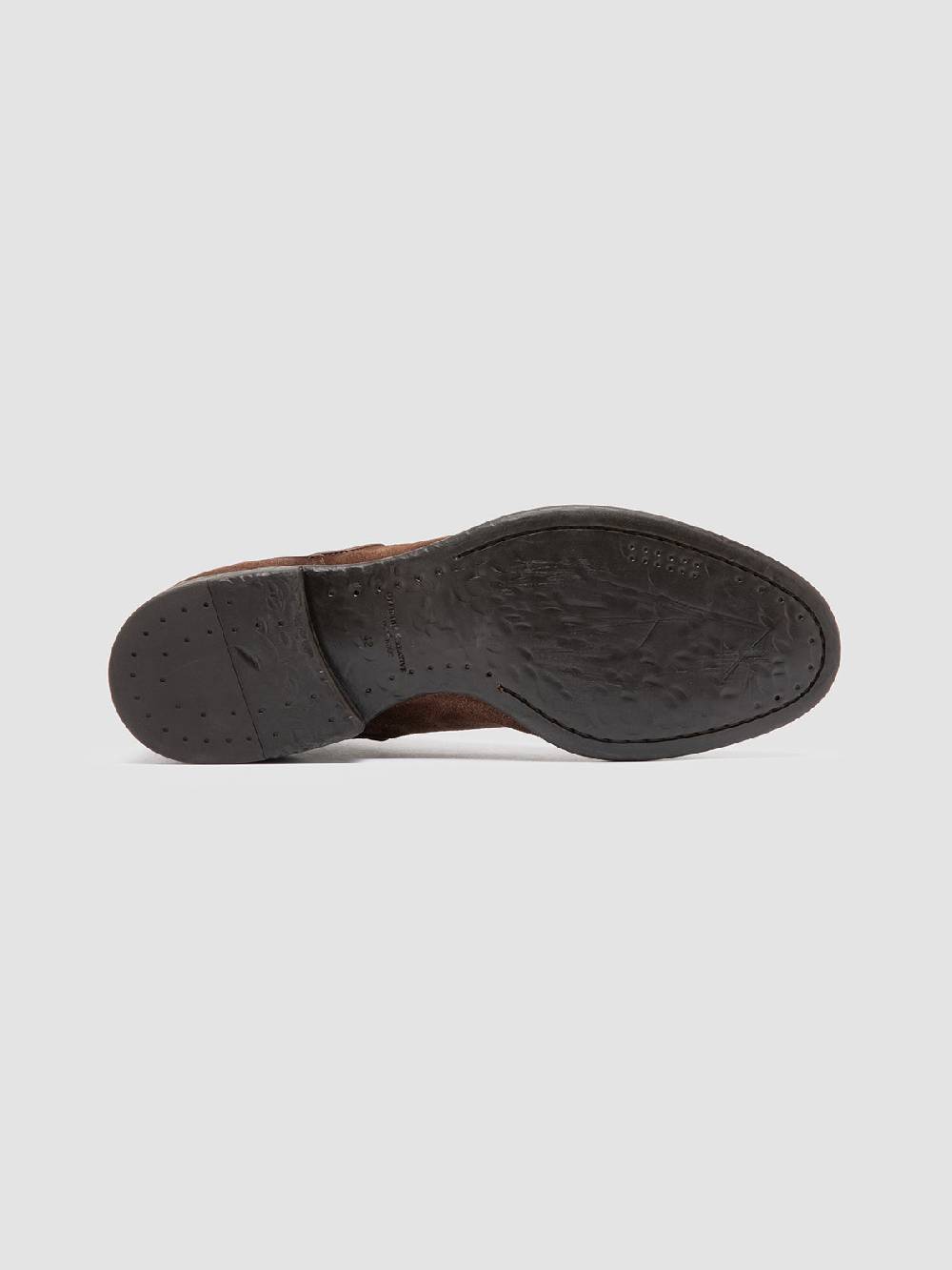 Officine Creative CETON 647 Stivaletti Chelsea in Pelle Scamosciata Marrone Prezzo Ridotto