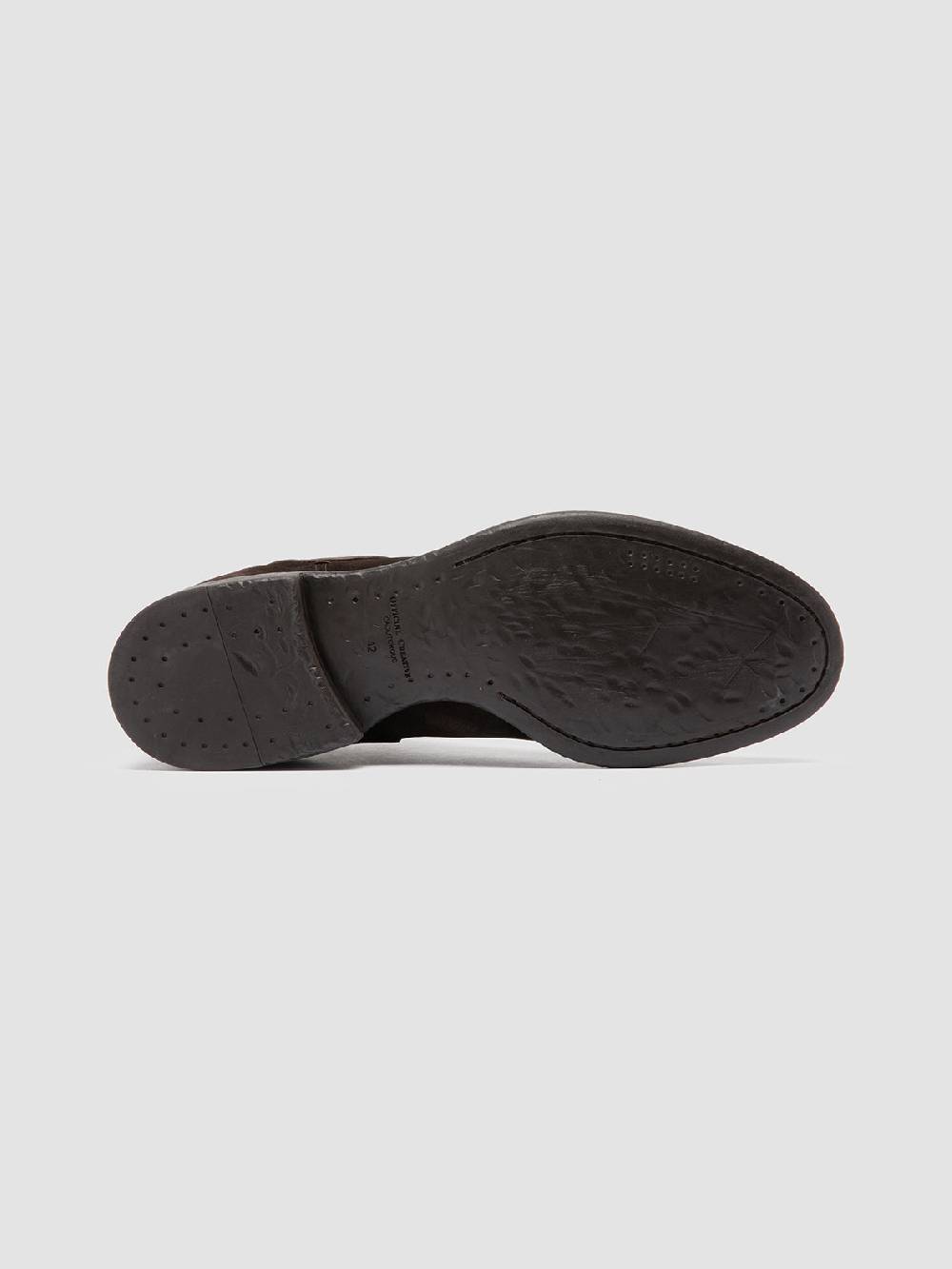 Officine Creative CETON 647 Stivaletti Chelsea in Pelle Scamosciata Marrone Sottocosto