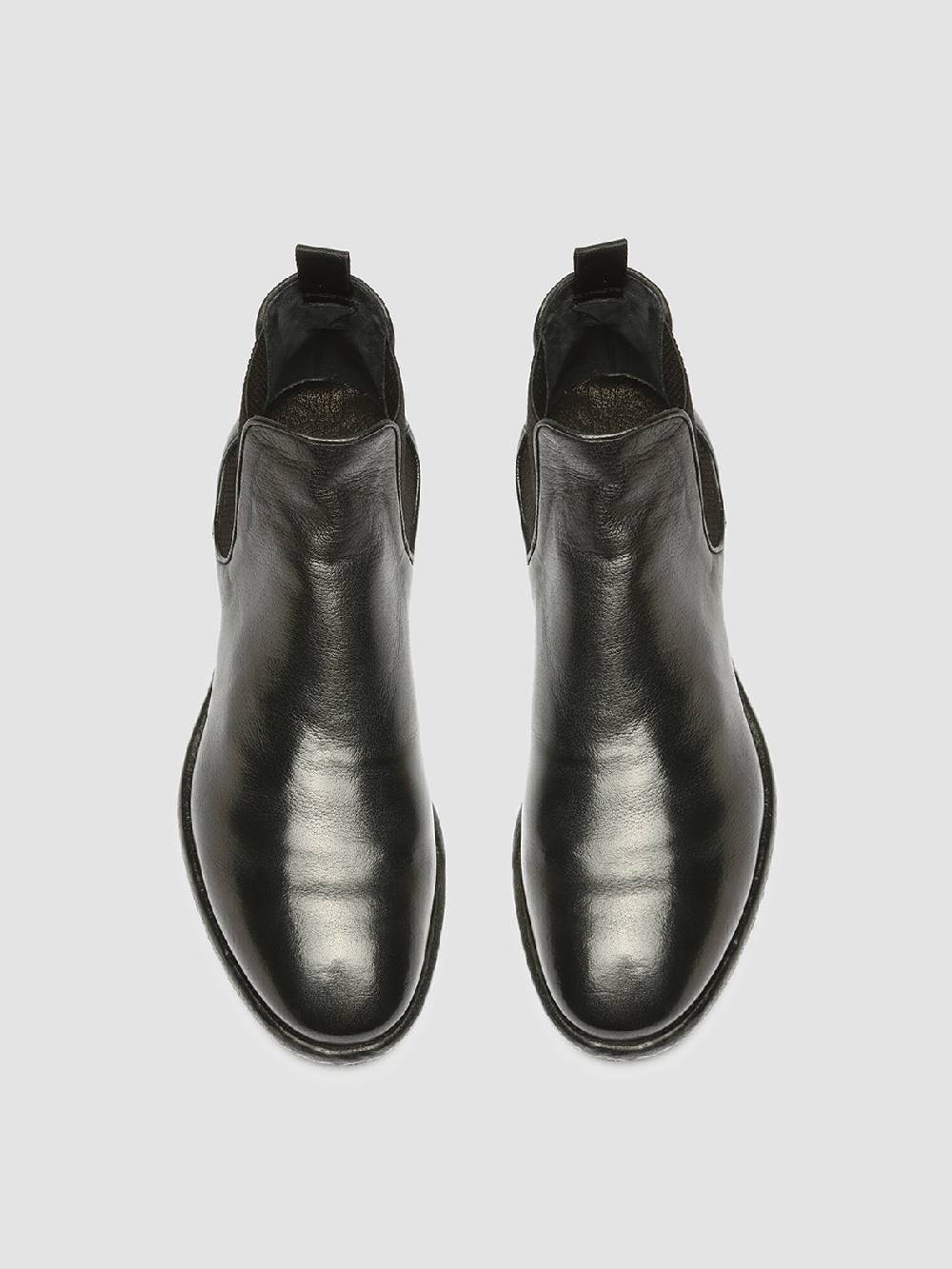 Officine Creative CETON 647 Stivaletti Chelsea in Pelle Nera Convenienza