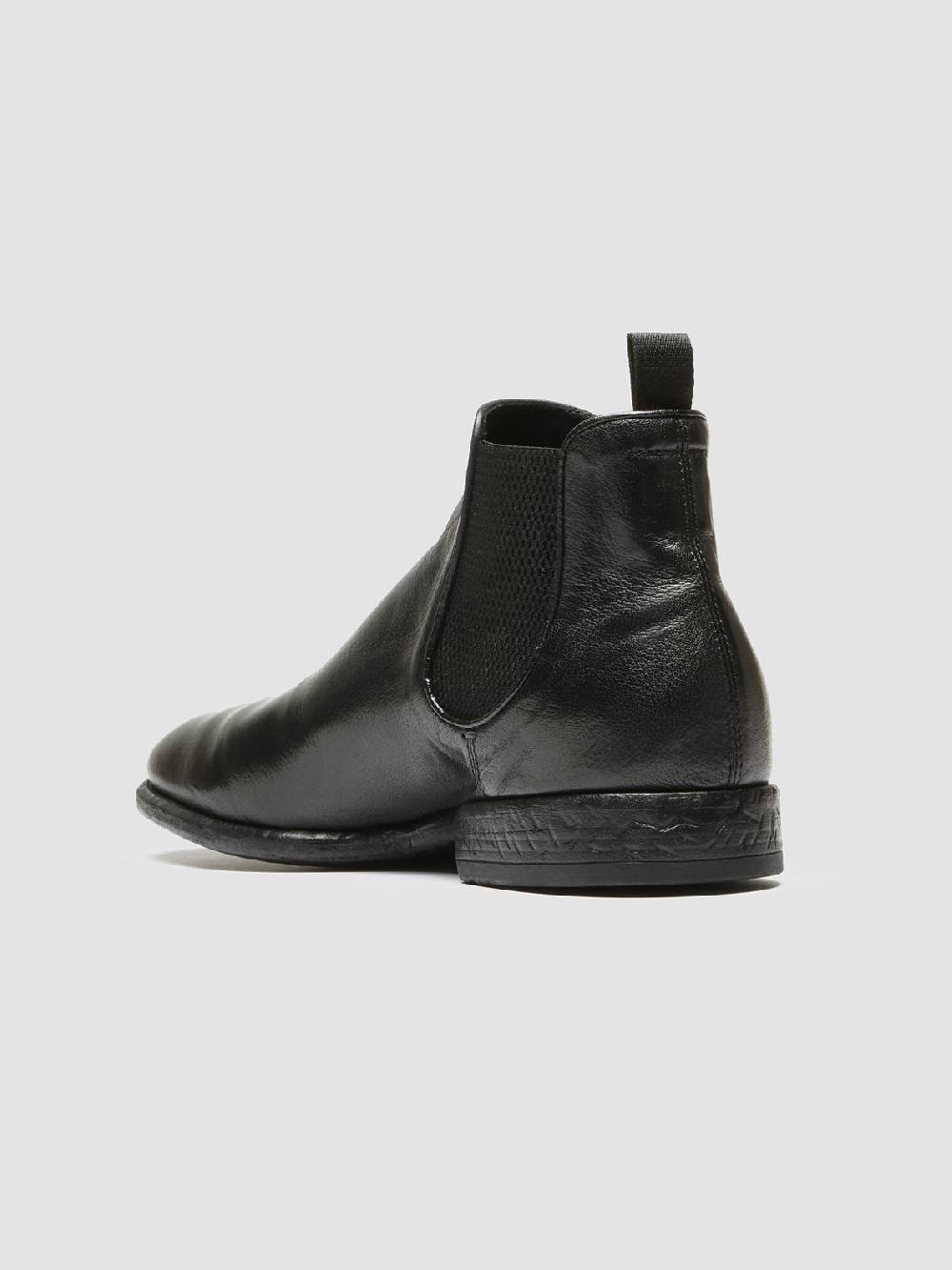 Officine Creative CETON 647 Stivaletti Chelsea in Pelle Nera Convenienza