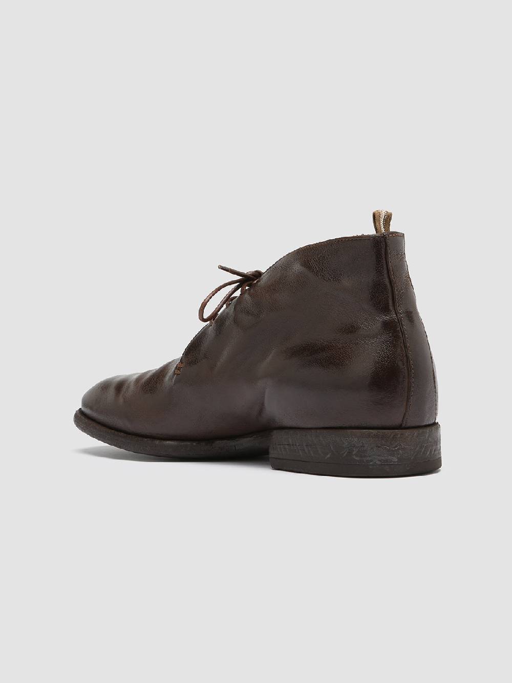 Officine Creative CETON 685 Stivali Chukka in Pelle Marrone Sconto