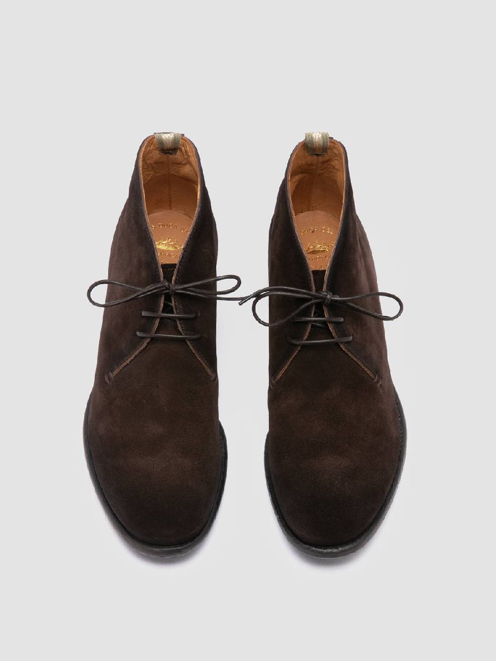 Officine Creative CETON 685 Stivali Chukka in Camoscio Marrone Economico
