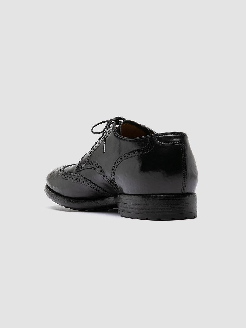 Officine Creative TEMPLE 609 Derby in Pelle Nera In Vendita
