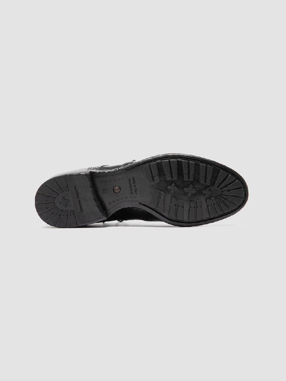Officine Creative TEMPLE 609 Derby in Pelle Nera In Vendita