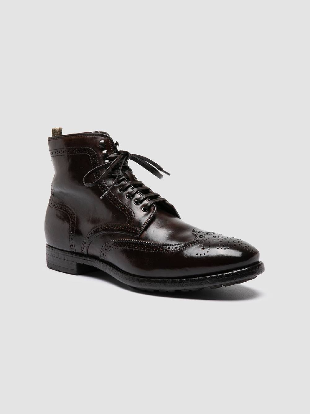Officine Creative PRINCE 612 Stivaletti in Pelle Marrone Vendita Calda