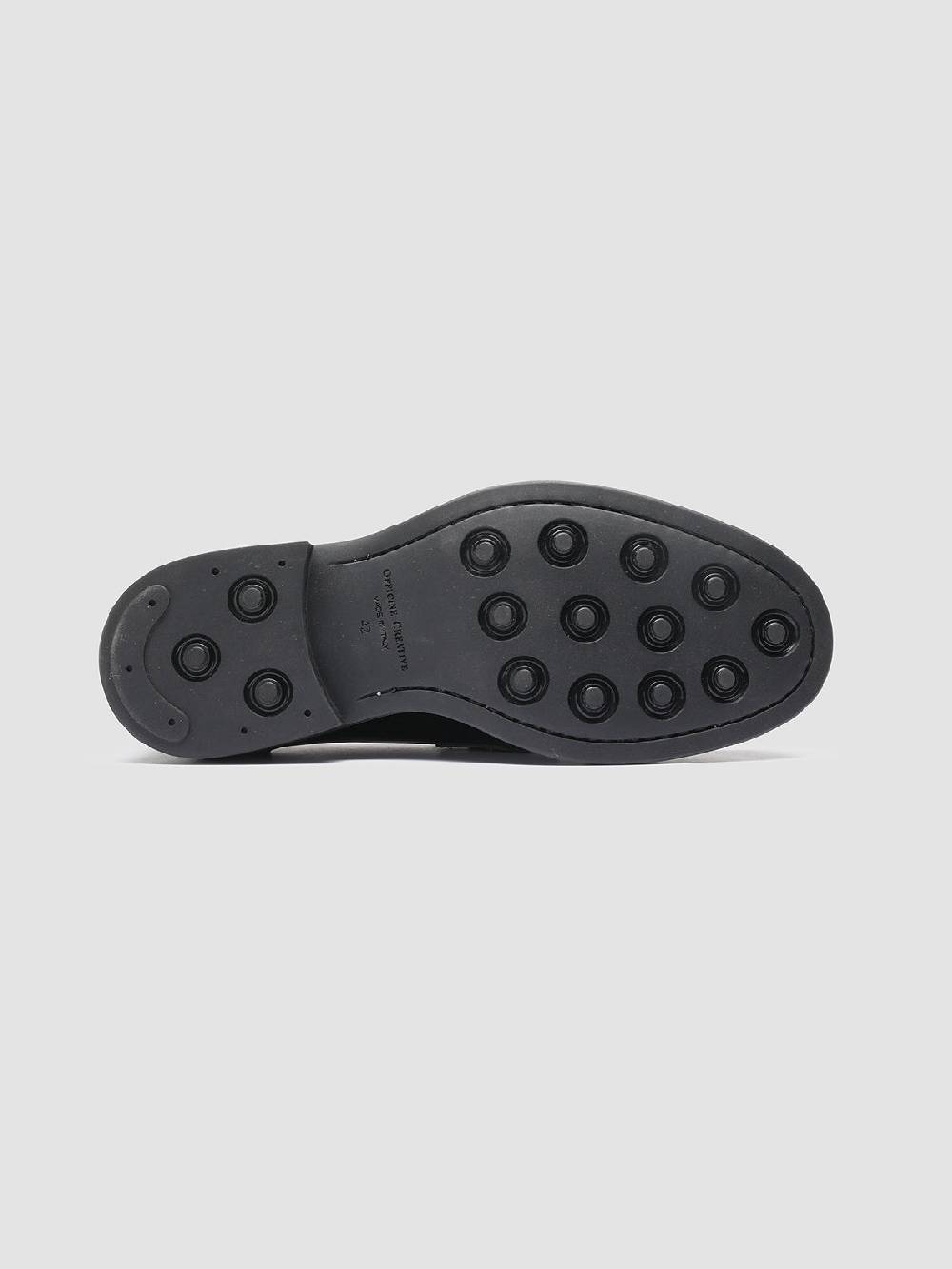 Officine Creative UNIFORM 001 Mocassini Penny in Pelle Nera Vendite Flash