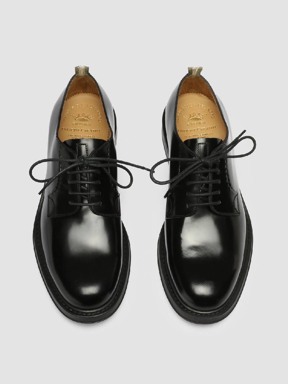 Officine Creative UNIFORM 003 Derby in Pelle Nera Negozio