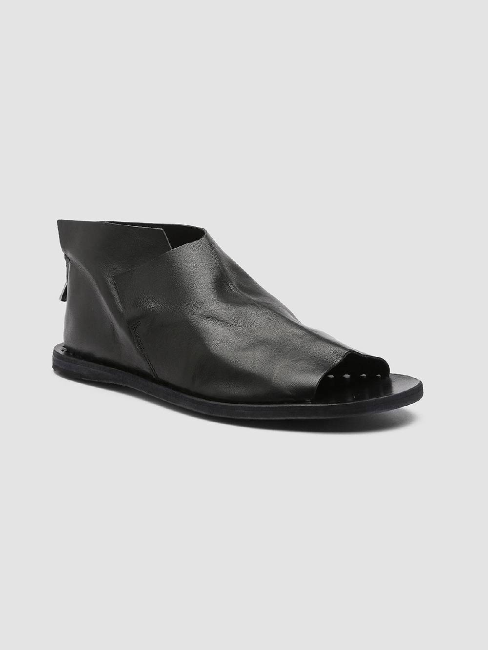 Officine Creative ITACA 005 Sandali in Pelle Nera In Saldo
